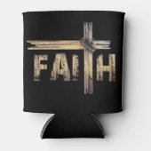 Christelijk Geloof Kruis - Christelijk Cadeau Blikjeskoeler (Voorkant)