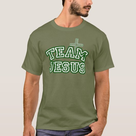 Christelijk geloof Mannen Jesus team shirt tshirt (Voorkant)