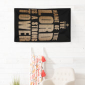Christelijk geloof: Naam van de Heer een sterke to Spandoek (Insitu)