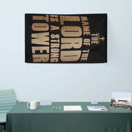 Christelijk geloof: Naam van de Heer een sterke to Spandoek (Beurs)