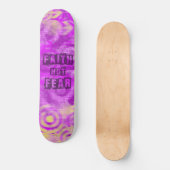 Christelijk geloof niet bang skateboard voor meisj (Voorkant)