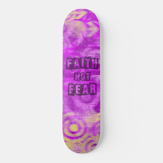 Christelijk geloof niet bang skateboard voor meisj (Voorkant)
