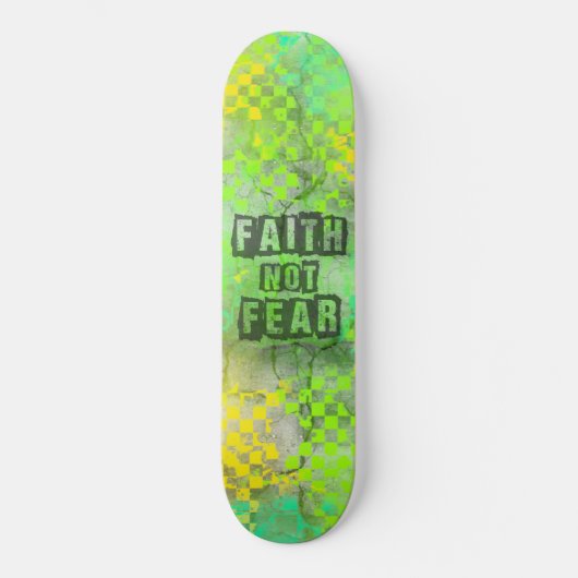Christelijk geloof niet bang voor skateboardontwer persoonlijk skateboard (Voorkant)