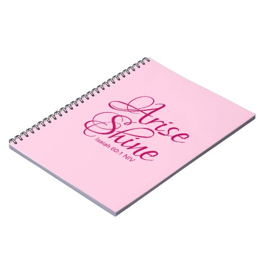 Christelijk Geloof Opstaan en Glans Bijbel Verse R Notitieboek (Linkerzijde)