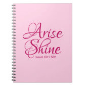 Christelijk Geloof Opstaan en Glans Bijbel Verse R Notitieboek (Voorkant)
