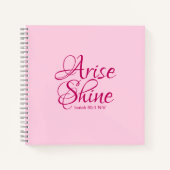 Christelijk Geloof Opstaan en Glans Bijbel Verse R Notitieboek (Voorkant)