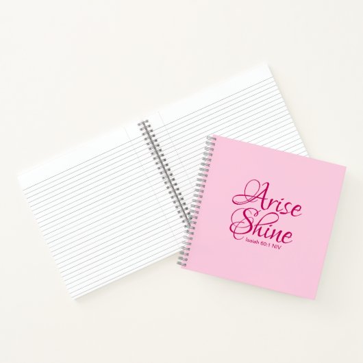 Christelijk Geloof Opstaan en Glans Bijbel Verse R Notitieboek (Binnen)