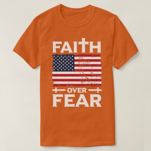 Christelijk Geloof Over Angst Gift Design Idee T-shirt (Design voorkant)