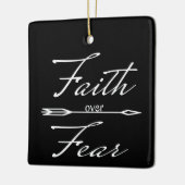 Christelijk geloof over angst keramisch ornament (Links)