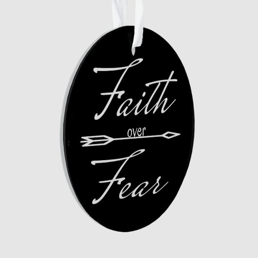 Christelijk geloof over angst ornament (voorkant)