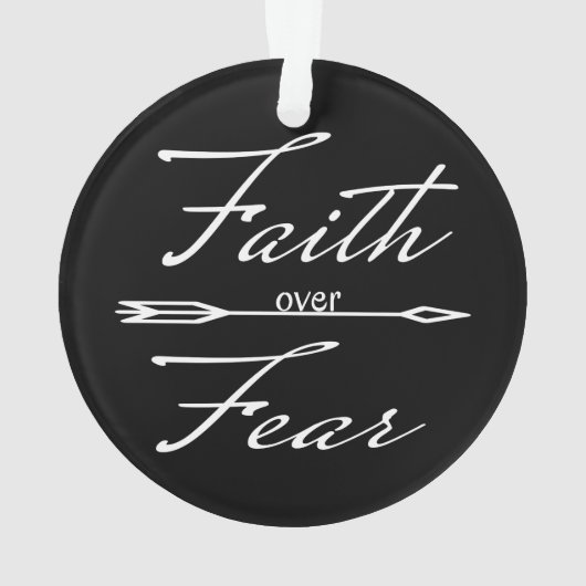 Christelijk geloof over angst ornament (achterkant)