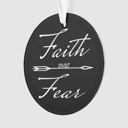 Christelijk geloof over angst ornament (voorkant)