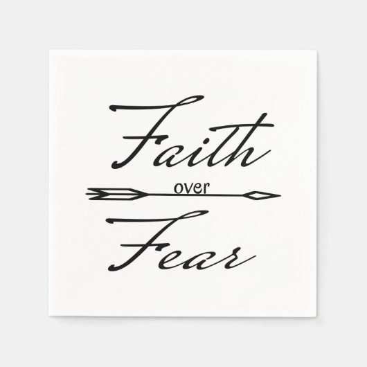 Christelijk geloof over angst servet (Voorkant)