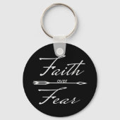Christelijk geloof over angst sleutelhanger (Voorkant)