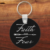 Christelijk geloof over angst sleutelhanger (Voorkant)