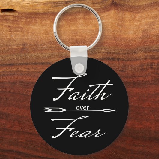 Christelijk geloof over angst sleutelhanger (Voorkant)