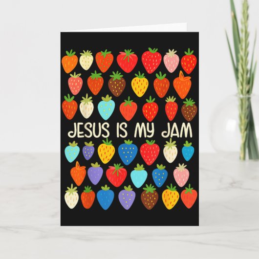 Christelijk Geloof Religieuze Aardbei Jezus Dat Is Kaart (Voorkant)