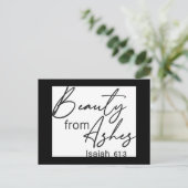 Christelijk geloof | Schoonheid van Ashes Briefkaart (Staand voorkant)