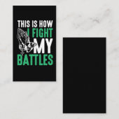 Christelijk geloof vecht tegen mijn veldslagen geb visitekaartje (Voorkant / Achterkant)