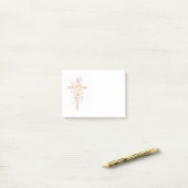 Christelijk geloofovergangs met oranje bloemen not post-it® notes (Op bureau)