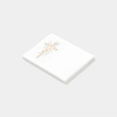 Christelijk geloofovergangs met oranje bloemen not post-it® notes (Schuin)