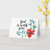 Christelijk geloofskussen kaart (Gele Bloem)
