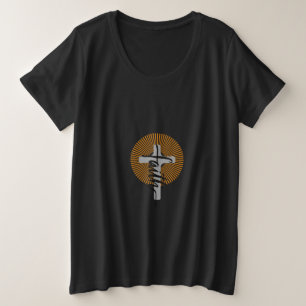 Christelijk geloofsontwerp grote maat t-shirt
