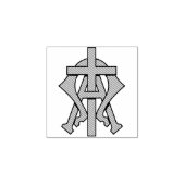 Christelijk geloofssymbool rubberstempel (Afrduk)