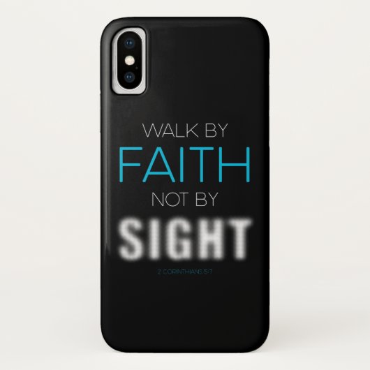 Christelijk geloofsvers Loop door geloof, niet doo Case-Mate iPhone Case (Achterkant)