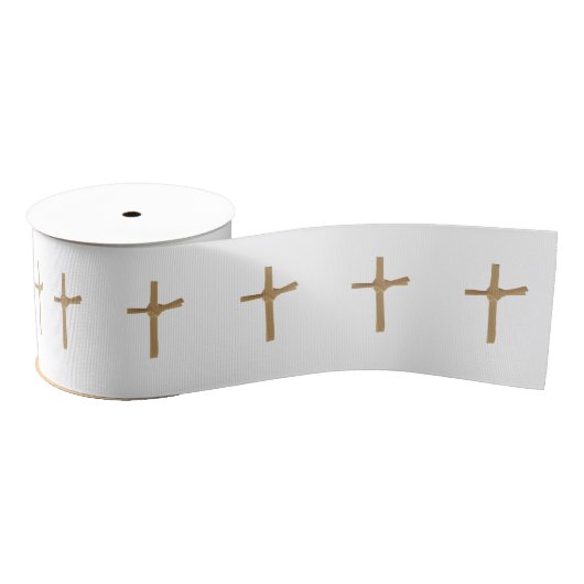 Christelijk gepatenteerd palmkruislint grosgrain lint (Spoel)