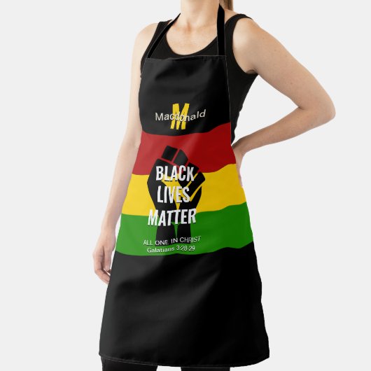 Christelijk gepersonaliseerd | BLACK LIVES MATTER Schort (Insitu)