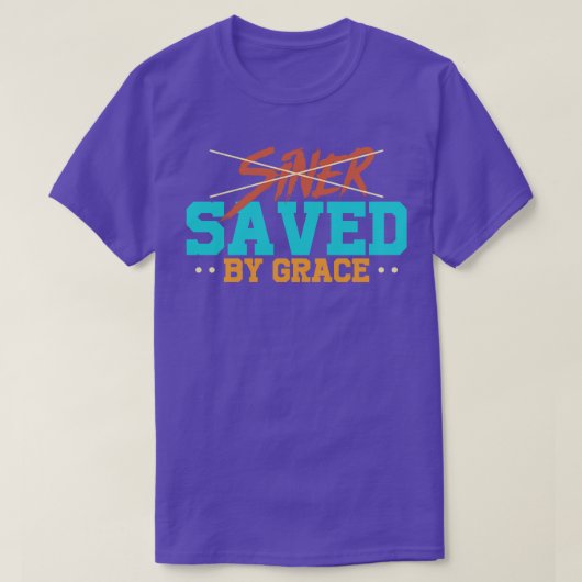 CHRISTELIJK GERED DOOR GRACE T-SHIRT (Design voorkant)