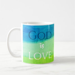 Christelijk Geschenk God is Liefde Schilderachtige Koffiemok