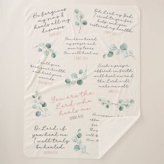 Christelijk geschenk I LG Gezellige Healing Schrif Sherpa Deken (Voorkant)