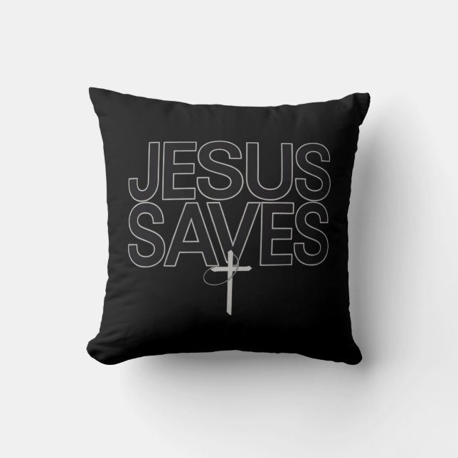Christelijk Geschenk Jezus Geloof Bijbelvers Kussen (Voorkant)