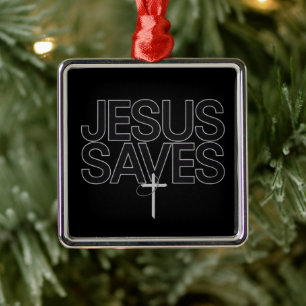 Christelijk Geschenk Jezus Geloof Bijbelvers Metalen Ornament