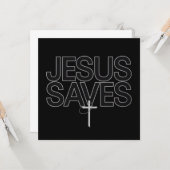 Christelijk Geschenk Jezus Geloven Bijbelvers Kaart (Voorkant / Achterkant in situ)