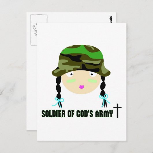 Christelijk geschenk van het Gods Army Briefkaart (Voorkant / Achterkant)