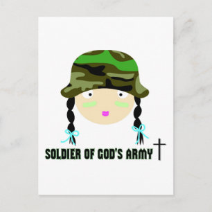 Christelijk geschenk van het Gods Army Briefkaart