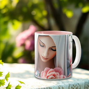 Christelijk geschenk voor vrouwen Katholieke Maagd Tweekleurige Koffiemok