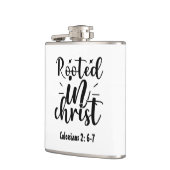 Christelijk geworteld in Faith Verse Hip Flask | C Heupfles (Links)