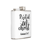 Christelijk geworteld in Faith Verse Hip Flask | C Heupfles (Rechts)
