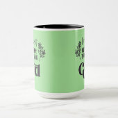 Christelijk Gezegde l Vertrouwen op God l Koffie Mok (Midden)