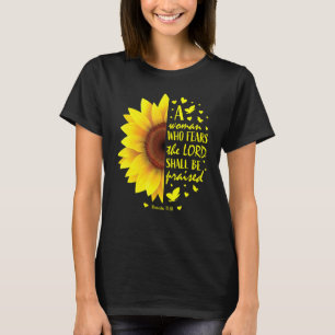 Christelijk Gezegde voor dames en meisjes zonneblo T-shirt