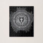 Christelijk Gift Luther Roos J-roos-zwarte achterg Legpuzzel (Verticaal)