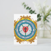 Christelijk Gift Luther Roos Jesus Cross God Angel Briefkaart (Staand voorkant)