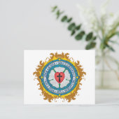 Christelijk Gift Luther Roos Jesus Cross God Angel Briefkaart (Staand voorkant)