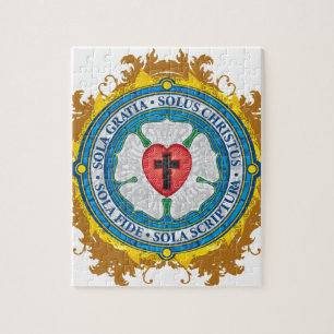 Christelijk Gift Luther Roos Jesus Cross God Angel Legpuzzel