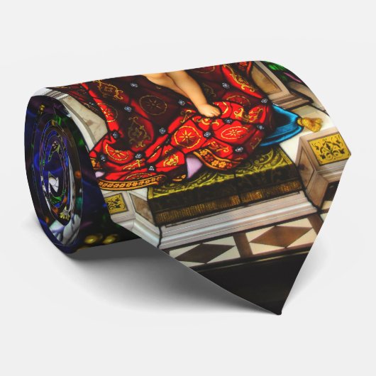 Christelijk Gift Stropdas, Jezus en Mary. Stropdas (Opgerold)