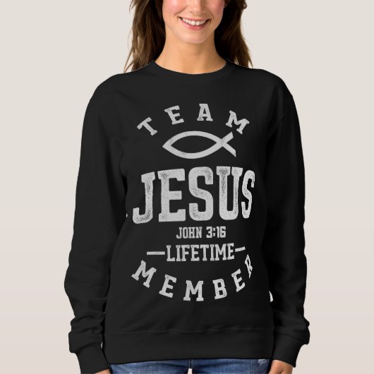 Christelijk Gift Team Jezus Godsdienst Trui (Voorkant)